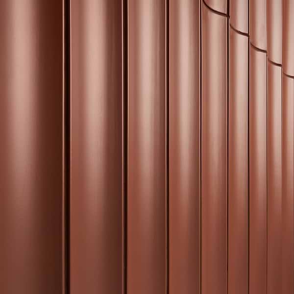 Roller Fluted Column Terracotta 4x36 3D Handmade Matte Ceramic Tile