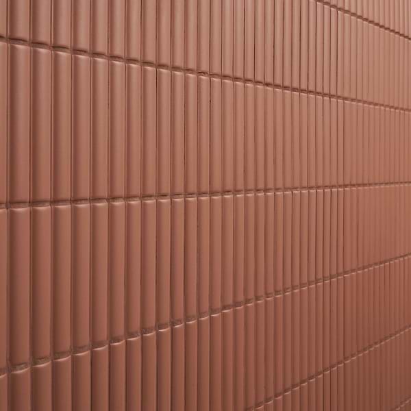 Roller Ribbed Terracotta 4x12 3D Matte Fluted Ceramic Tile