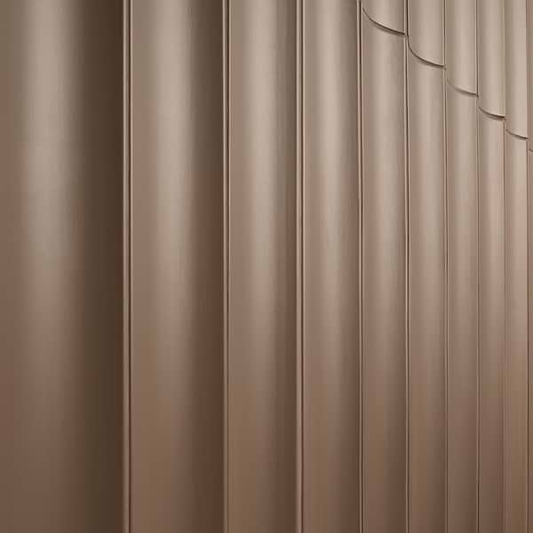 Roller Fluted Column Taupe 4x36 3D Handmade Matte Ceramic Tile