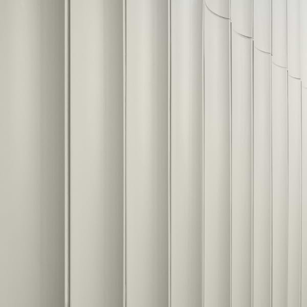Roller Fluted Column White 4x36 3D Handmade Matte Ceramic Tile