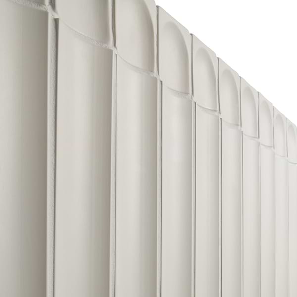 Roller Fluted Column White 4x4 Handmade Matte Ceramic End Piece