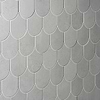 Bond Nimbus Silver Fishscale Plume Matte Porcelain Mosaic Tile