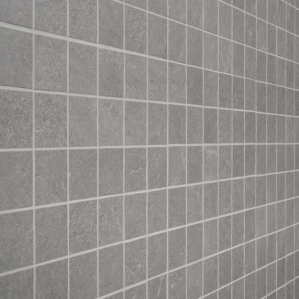 Era Silver Gray 2x2 Limestone Look Matte Porcelain Mosaic Tile