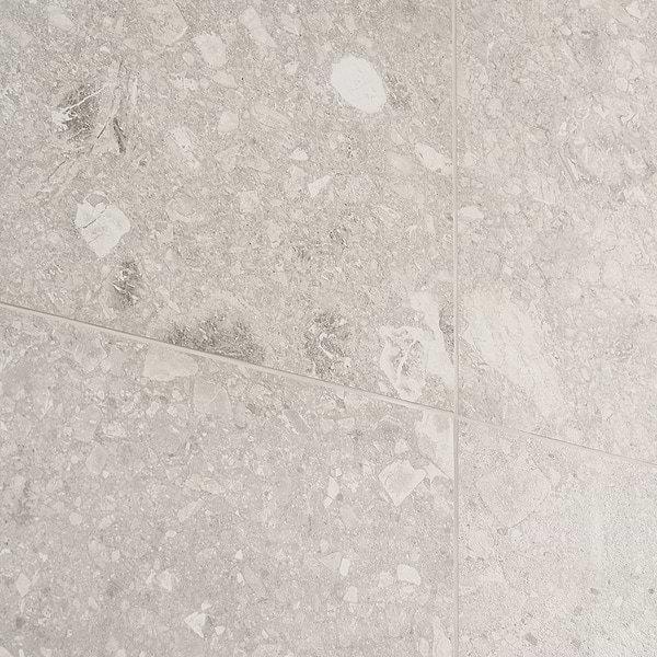 Rizo Gray 24x24 Terrazzo Look Matte Porcelain Tile