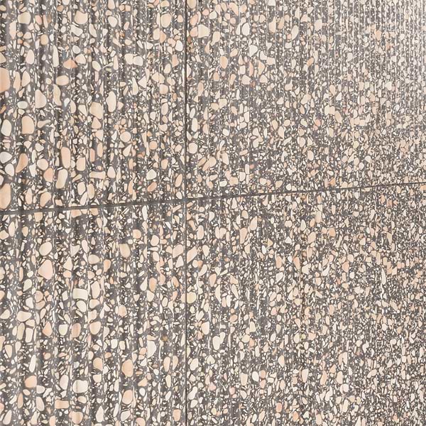 Terrazzo Italy Fluted Dolce Rina Gray 12x24 Honed Terrazzo Tile