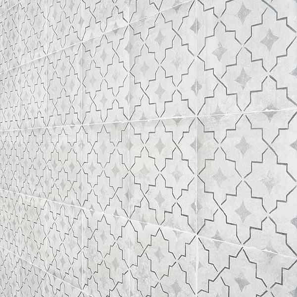 Alesso Deco Como Gray 8x8 Matte Porcelain Tile