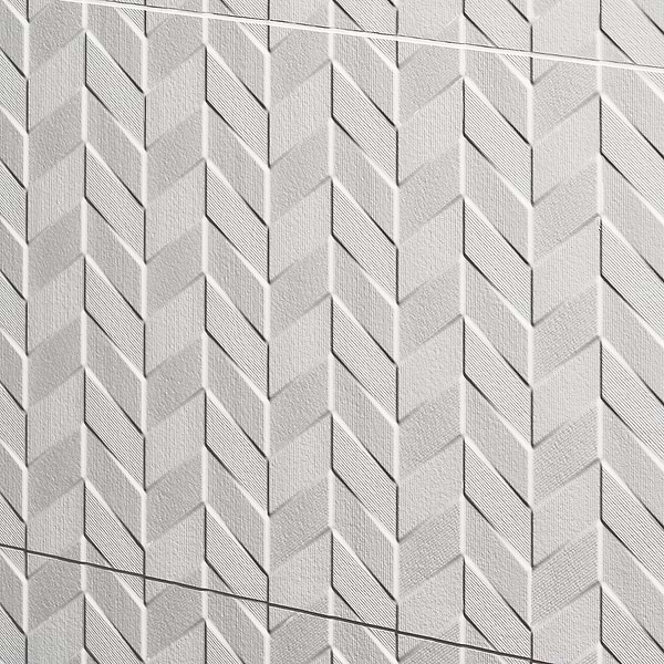 Wonderland 3D Wind White 12x36 Polished Ceramic Tile