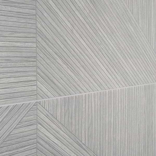 Enso Gray 24x48 Ribbed Matte Fluted Porcelain Wood Look Tile