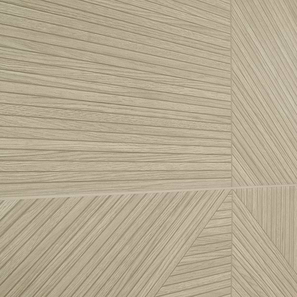 Enso Oak 24x48 Ribbed Matte Fluted Porcelain Wood Look Tile
