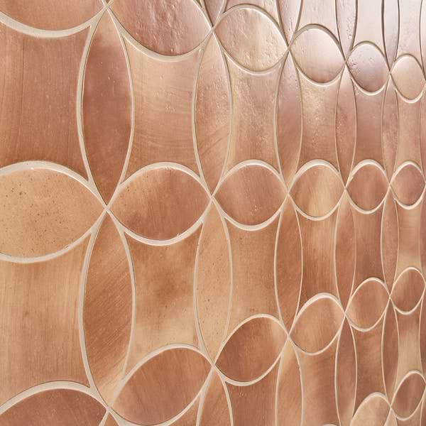 Raval Canyon Terracotta 3x8 Petal and 6x6 Kite Matte Porcelain Tile