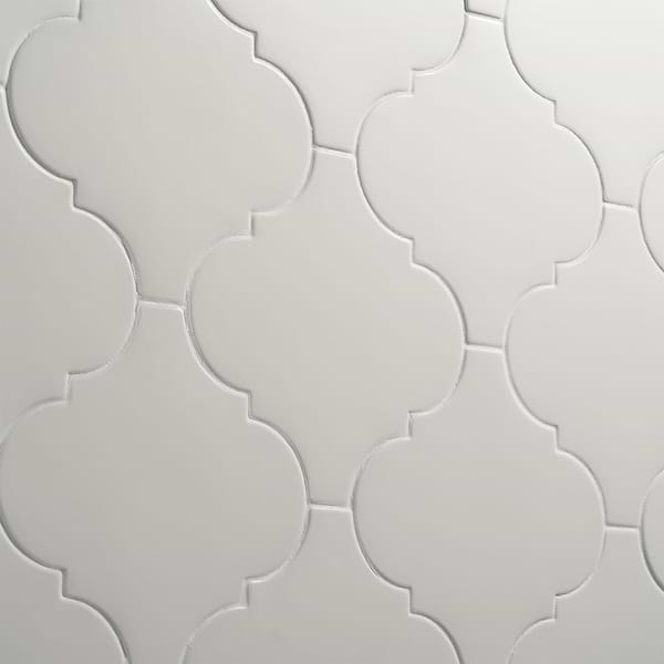 Zeal Arabesque White 8x8 Matte Porcelain Tile