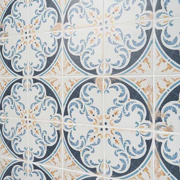 Saltillo Lotus Multicolor 9x9 Matte Porcelain Tile