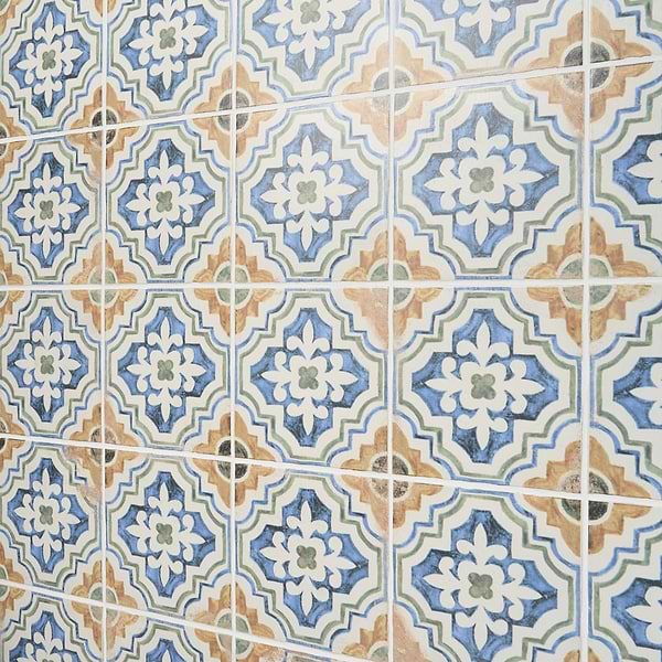 Saltillo Sol Multicolor 9x9 Matte Porcelain Tile