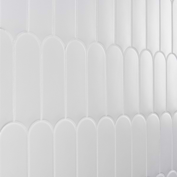 Parry Mist Gray 3x8 Fishscale Matte Ceramic Wall Tile