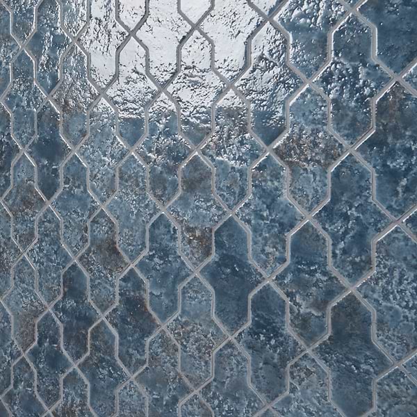 Greta Cruz Midnight Blue 5x8 Glossy Textured Porcelain Tile