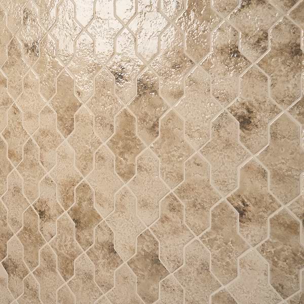Greta Cruz Sand Beige 5x8 Glossy Textured Porcelain Tile