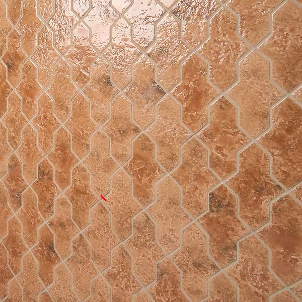Greta Cruz Sunset Terracotta 5x8 Glossy Textured Porcelain Tile