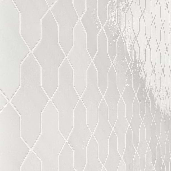 Parma Cruz White 5x8 Terracotta Look Polished Porcelain Tile