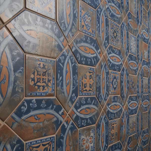 Morocco Medina Multicolor 4x8 Picket and 4x4 Square Matte Porcelain Tile
