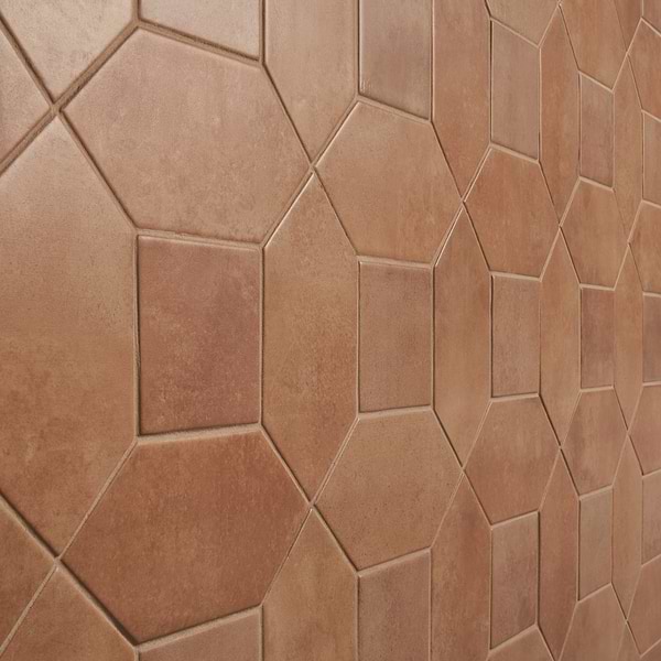 Morocco Terracotta 4x8 Picket and 4x4 Square Matte Porcelain Tile