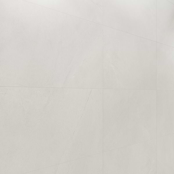 Theo Blanco White 24x48 Marble Look Antique Satin Porcelain Tile