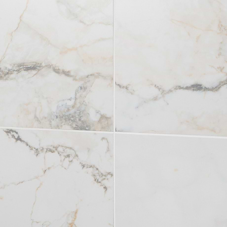 Calacatta Machia White Gold 12x24 Marble Look Matte Porcelain Tile