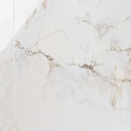 Calacatta Machia White Gold 48x48 Marble Look Polished Porcelain Tile