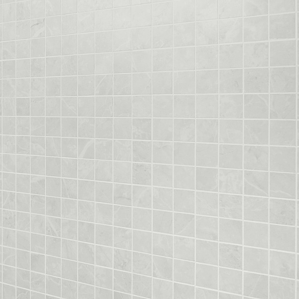 Boscato Cream White 2x2 Marble Look Matte Porcelain Mosaic Tile