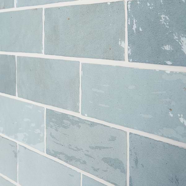 Portmore Sky Blue 3x8 Glossy Ceramic Subway Tile