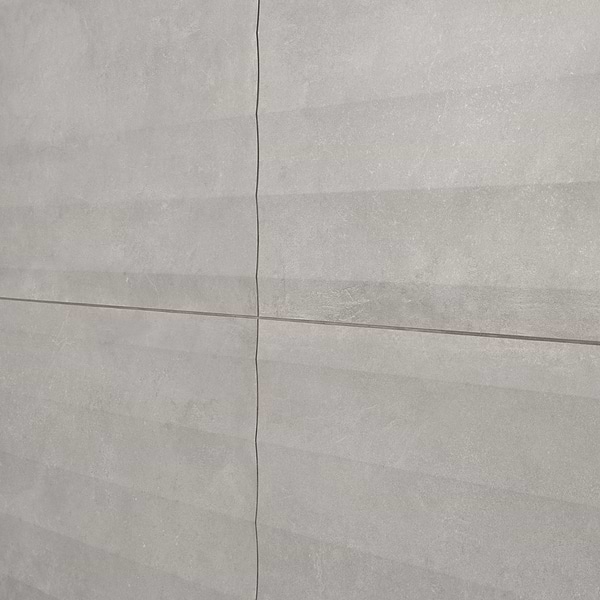 Lucreto Waves Taupe Gray 24x48 3D Concrete Look Matte Porcelain Tile