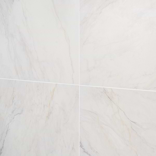 Lumar Apuano Oro White 24x48 Marble Look Matte Porcelain Tile