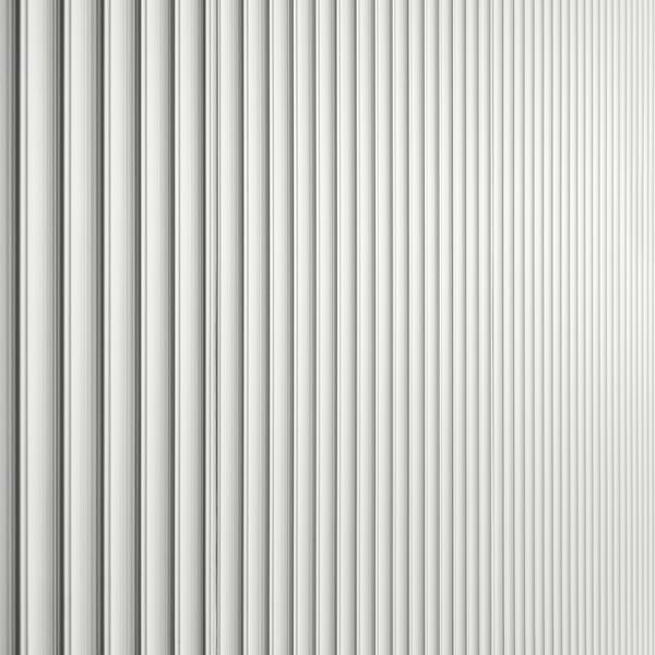 Plaster Fluted White 18x48 3D Matte Ceramic Tile