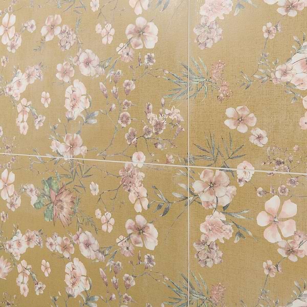 Wakana Summer Golden Yellow 24x48 Artisan Decor Matte Porcelain Tile