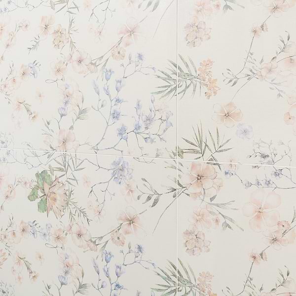 Wakana Spring White 24x48 Artisan Decor Matte Porcelain Tile