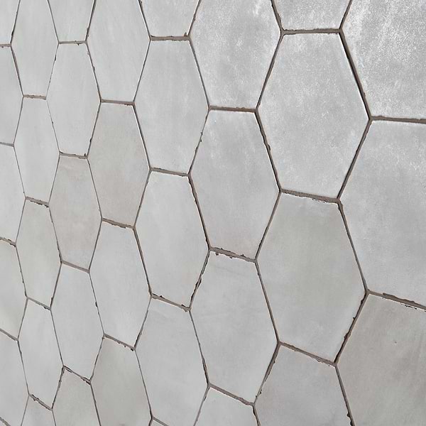 Sasha Hex Rassa Gray 6" Matte Porcelain Hexagon Tile