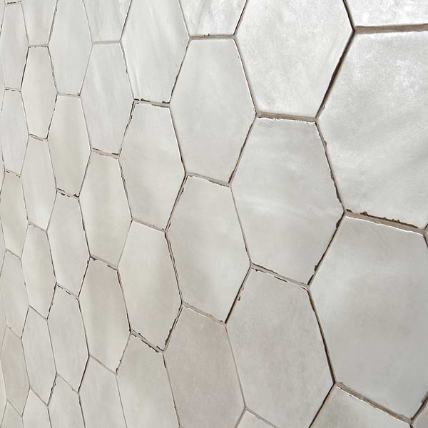 Sasha Hex Tiberio Taupe 6" Matte Porcelain Hexagon Tile