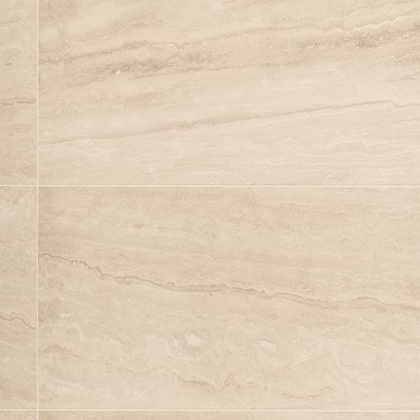 Ivory Travertine Premium 18x36 Vein Cut Filled Honed Tile