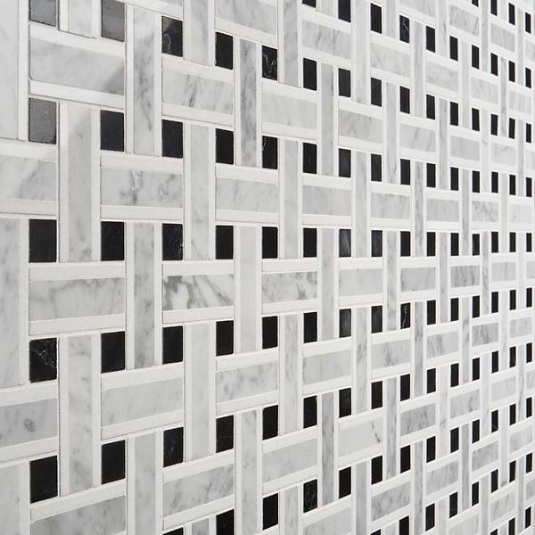 Twine Highstrung 1x3 Marble Polished Mosaic Tile
