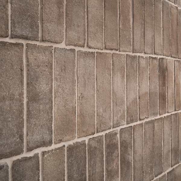 Terra Villa Gray 2x6 Matte Presealed Genuine Terracotta Tile