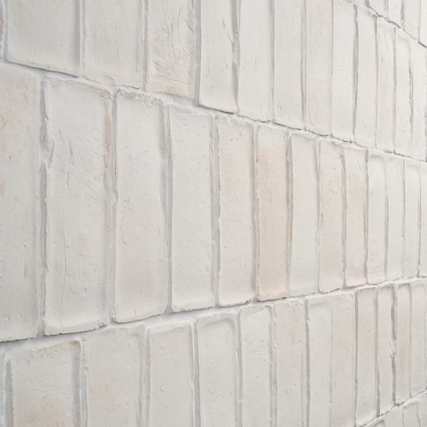 Terra Villa White 2x6 Matte Presealed Genuine Terracotta Tile