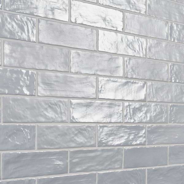 Montauk Sky Blue 2x8 Mixed Finish Ceramic Tile