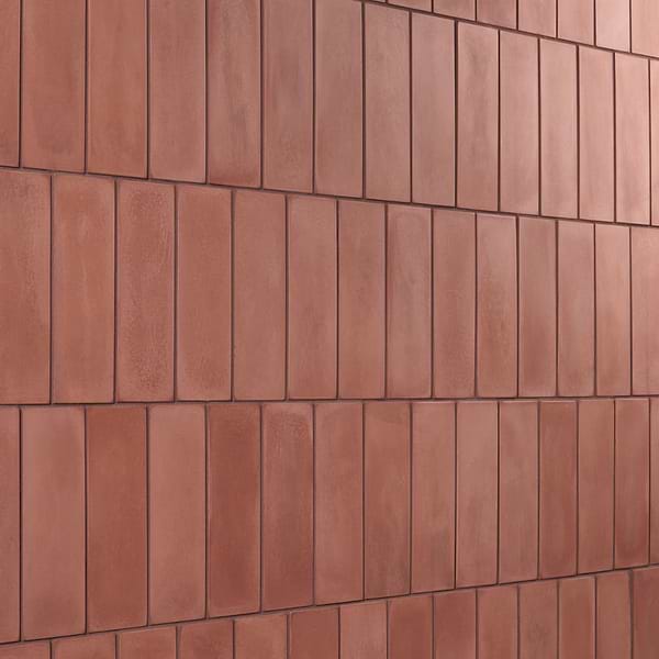 Color One Cotto Red 2x8 Matte Cement Tile