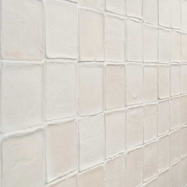 Terra Villa White 4x4 Matte Presealed Genuine Terracotta Tile