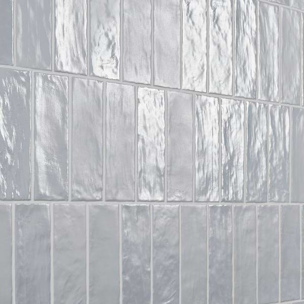 Montauk Sky Blue 2x8 Mixed Finish Ceramic Tile