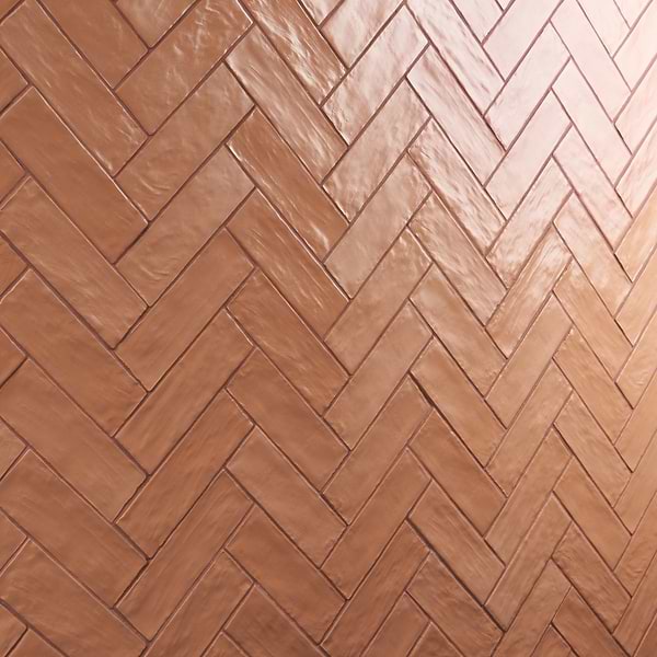Montauk Terracotta 2x8 Mixed Finish Ceramic Subway Tile