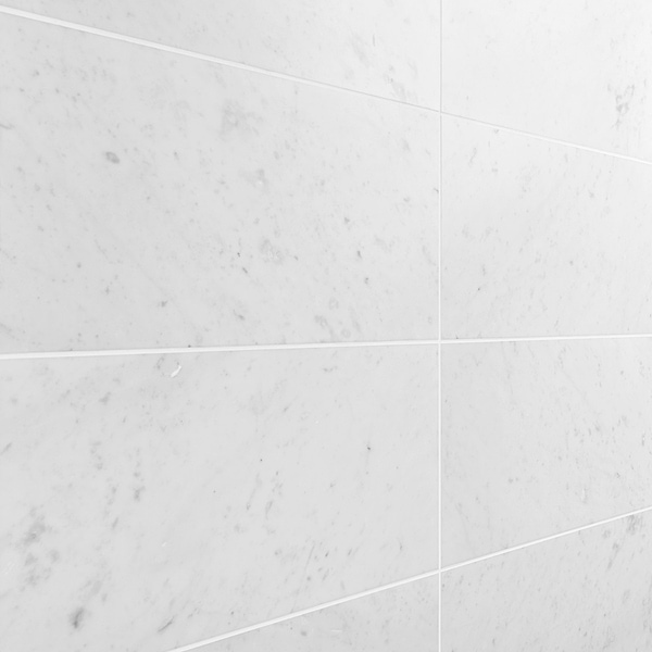 Bianco Carrara Premium "C" 12x24 Honed Marble Tile