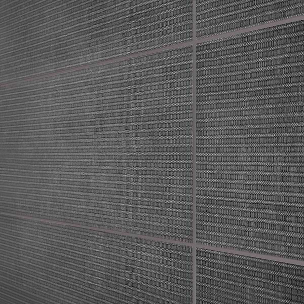 Bestow Telares Charcoal Gray 12x24 Textured Porcelain Tile