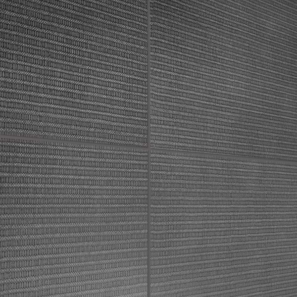 Bestow Telares Charcoal Gray 24x48 Textured Porcelain Tile