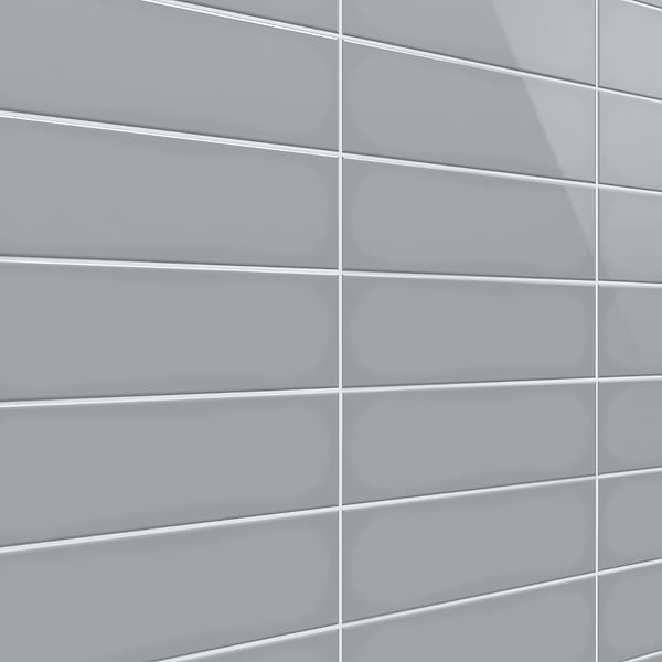 Park Hill Gray 4X12 Polished Porcelain Tile