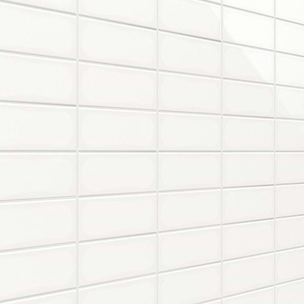 Park Hill White 3x6 Polished Porcelain Tile